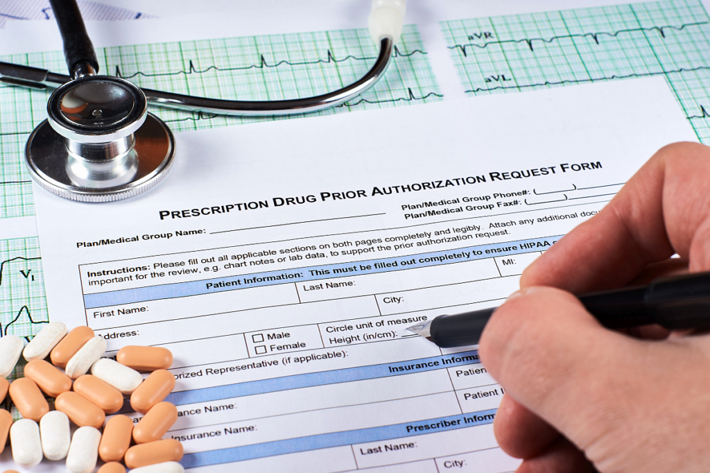 medical forms; prior authorization concept